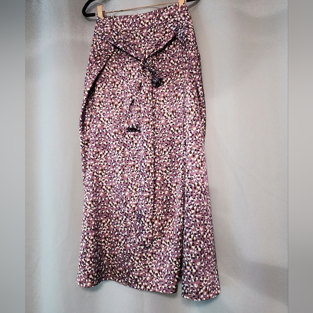 eloquii maxi Skirt With Tie Waist purple